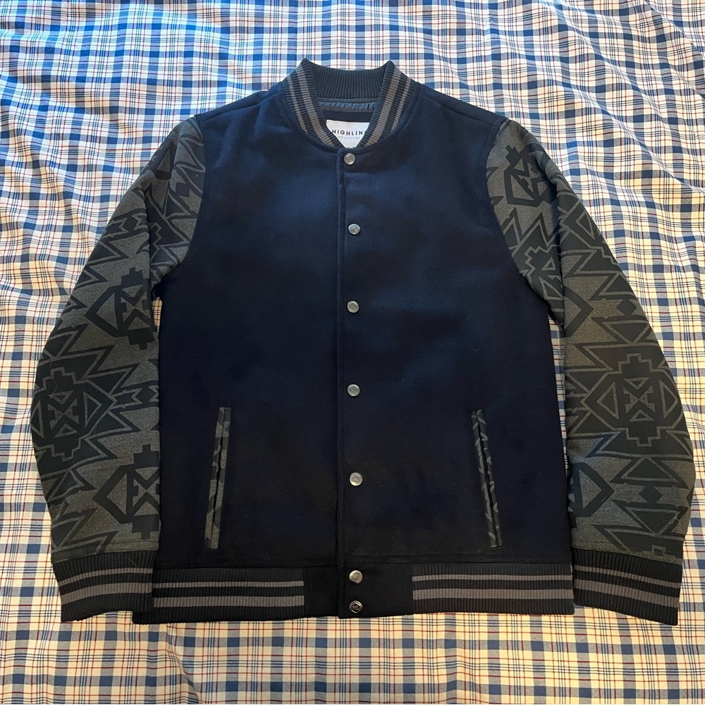 Men’s Highline Collective Graphic Varsity Jacket